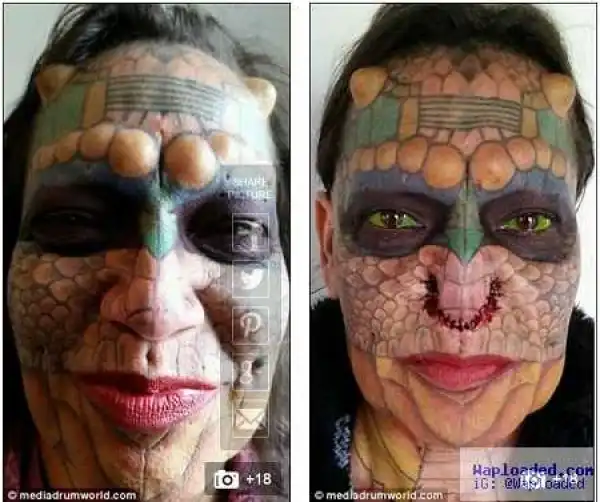 Shocker! Transgender Woman Cuts Off Both Ears and Nose to Become the World